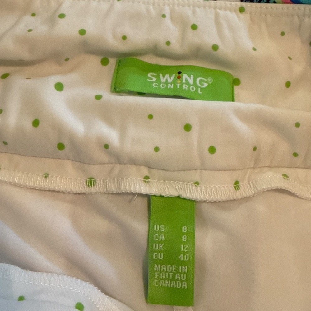 Swing Control Womens Golf Skort Size 8 Multicolor Stripe Performance Skirt - Picture 2 of 7